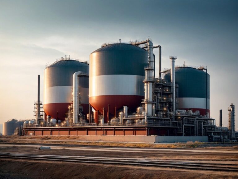 Industrial Refinery Background